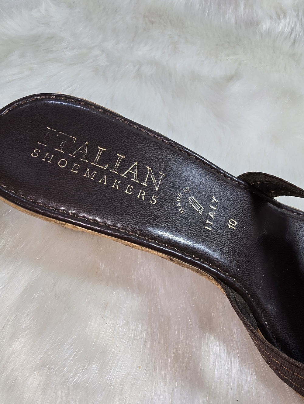 Italian Shoemakers Womens Wedge Slide Sandals - Picture 10 of 12